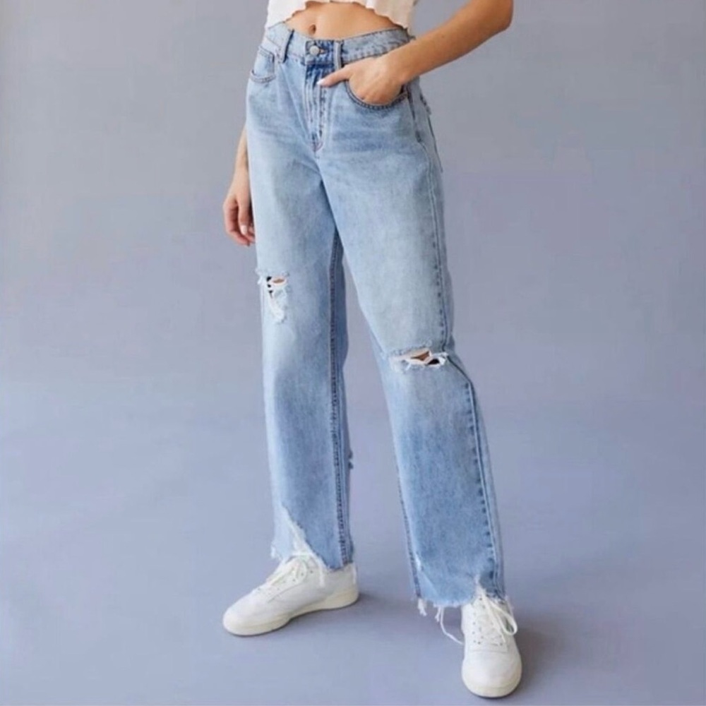 BDG High Waisted Ripped Cowboy Jeans
